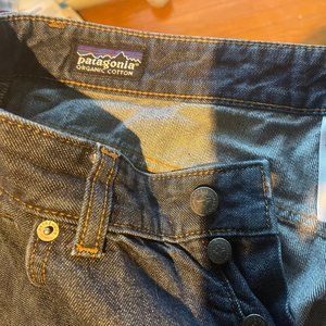 Patagonia Organic Cotton Jeans Men 34 x 30 Blue Medium Wash Straight Leg
